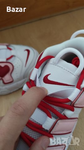 Nike Air More Uptempo Hearts Нови Оригинални Дамски Обувки Маратонки Кецове Размер 38 39 40 Номер, снимка 4 - Кецове - 40594289