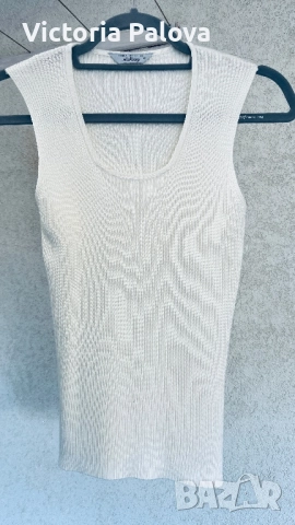 Модерен копринен топ ANGELA MOLINO Италия, снимка 2 - Корсети, бюстиета, топове - 51714580