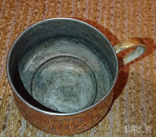 Ислямска купа - мед, снимка 6 - Антикварни и старинни предмети - 48480412
