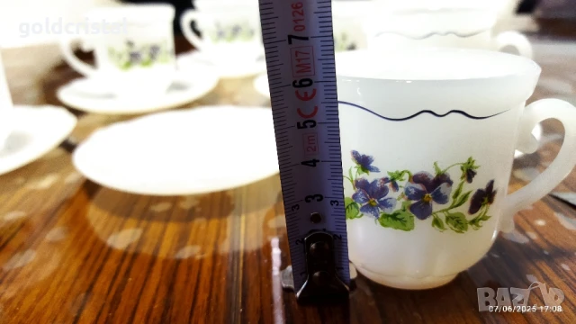 френски аркопал чаши за кафе , снимка 5 - Антикварни и старинни предмети - 50587705