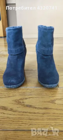 Велурени боти Scholl, р-р 40, снимка 3 - Дамски боти - 49235996