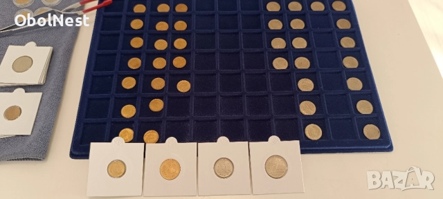 Лот: 1, 3, 10 и 20 стотинки (1950-1954) нови, банково състояние (AU), снимка 4 - Нумизматика и бонистика - 52521497