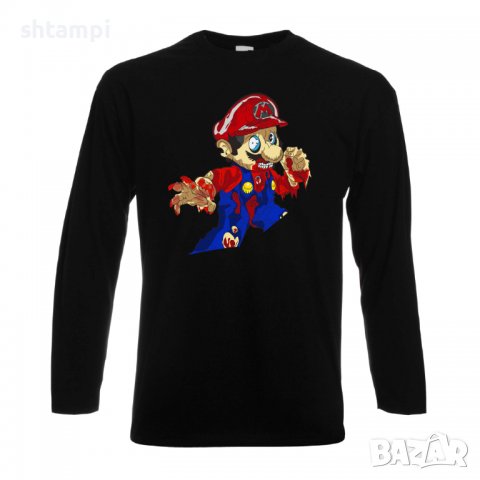 Мъжка тениска Mario Zombie 4 Игра,Изненада,Подарък,Празник,Повод, снимка 2 - Тениски - 37237685