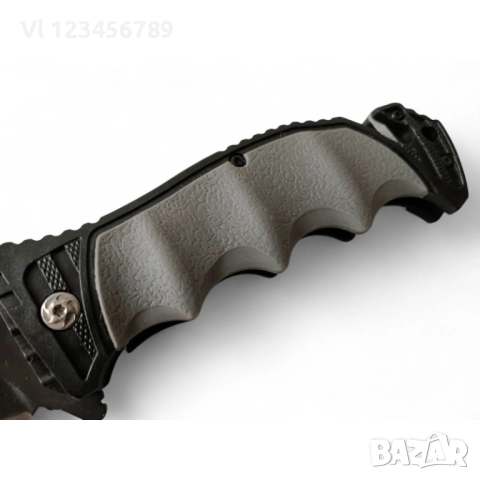 Сгъваем нож Browning Rescue 120x220 - сив полимер, снимка 3 - Ножове - 51433133