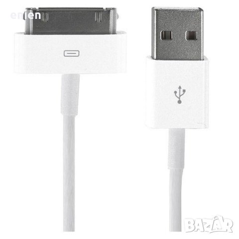 30 Pin USB кабел за зареждане за iPod iPhone 3 3GS 4 4S iPad 2 3, снимка 1