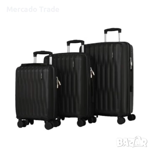 Комплект куфари Mercado Trade, 3бр., 1033, Различни цветове, снимка 3 - Куфари - 52250066