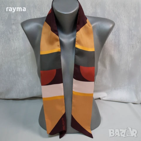 Valentino копринен шал, снимка 8 - Шалове - 51194254