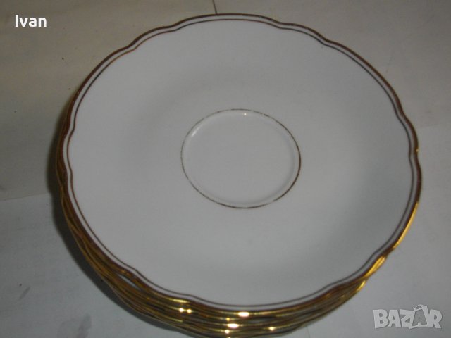 7 бр. Порцеланови Чинии ф150мм-BAVARIA-Стил Барок-Немски-За Чай/Кафе/Десерт, снимка 3 - Чинии - 39848331