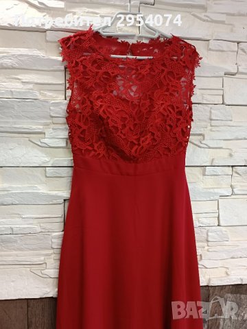 Красива рокля в червено мл 40лв, снимка 2 - Рокли - 40131795