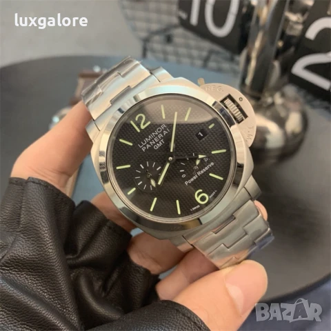 Мъжки часовник PANERAI Luminor 1950 3 Days GMT с автоматичен механизъм, снимка 3 - Мъжки - 50953272