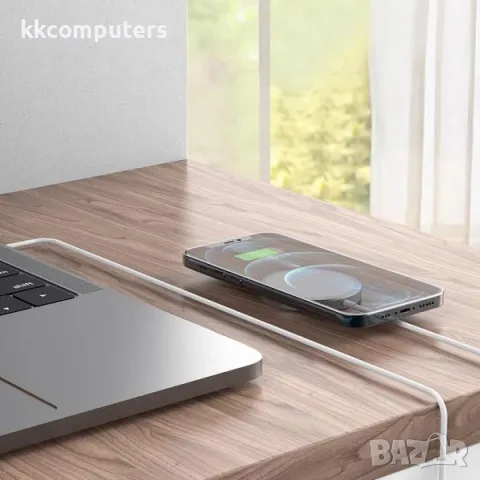 Wireless /безжично/ зарядно MagSafe 15W / Бял / за iPhone 12 / 12 Pro 6.1 / 12 Pro Max 6.7 Баркод : , снимка 2 - Оригинални зарядни - 48519179