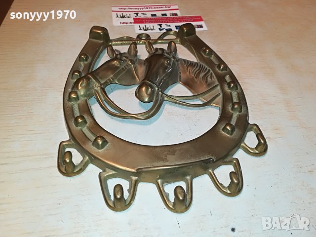 ПОДКОВА-КОНЕ-ЗАКАЧАЛКА-МЕД/МЕСИНГ 2107221041, снимка 10 - Антикварни и старинни предмети - 37455335