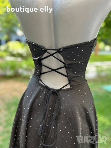 елегантна рокля с регулиращи се връзки, снимка 4 - Рокли - 52135310