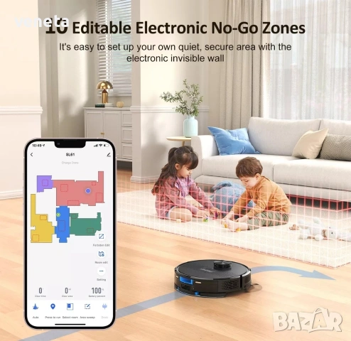 Робот прахосмукачка за косми от домашни любимци, килими, Lubluelu SL61 с моп Alexa, снимка 5 - Прахосмукачки - 53250288