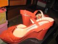 Обувки Италиански естествена кожа FRATELLI ROSSETI, снимка 1 - Дамски обувки на ток - 28572569
