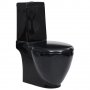 Керамичен моноблок тоалетна чиния кръгла долно оттичане черна, снимка 1 - Други - 38164237