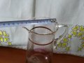 ретро стъклена кана гравирана , снимка 4