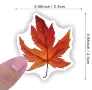 100 бр есенно листо листа есенни малки самозалепващи лепенки стикери за ръчна изработка за подарък, снимка 3