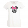 Дамска тениска Minnie Head 4 Подарък,Изненада,Рожден ден,, снимка 1 - Тениски - 36530131