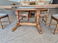 Трапезна разтегателна маса + 4 стола, снимка 3
