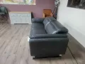 ПРОМОЦИЯ!!! Сив кожен диван тройка с ел. релакс механизъм "Sandro", снимка 12