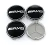 Комплект черни капачки за джанти Mercedes-Benz AMG – 75мм, снимка 1