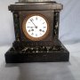 Красив старинен мраморен каминен масивен френски часовник, снимка 1 - Антикварни и старинни предмети - 39223460