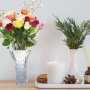 🌹 Стъклена ваза с флорален мотив, снимка 2