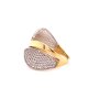 Златен дамски пръстен 3,46гр. размер:57 14кр. проба:585 модел:21859-5, снимка 3