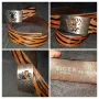 Три броя / Естествена кожа / Дизайнерски винтидж колан "Tiger", "Pieces" и "Levi's" , снимка 2
