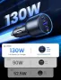 Зарядно за кола,бързо зареждане, ugreen car charger 130w, снимка 2