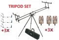 Промоционален комплект Tripod Premium + 3 Сигнализатора + 3 Обтегача, снимка 1