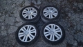 джанти със зимни гуми Michelin 5x112 205/55/16 3C0 601 025 B Volkswagen Passat B6 2005-2010, снимка 2