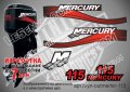 Mercury 1999-2006 115 hp Two Stroke Меркюри извънбордов двигател стикери надписи лодка outmertsr-115, снимка 1 - Аксесоари и консумативи - 43339106