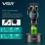 Комплект машинка за подстригване + тример VGR V-886 S2 Grip Turbo 9000RPM – Зелен, снимка 5