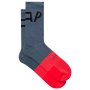Чорапи за колоездене MAAP сиви с червено