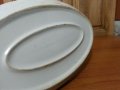 Стар български порцелан плато елипса, снимка 6