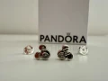ALE S925 Сребърни обеци Pandora Disney Mickey и Minnie Mouse с камъче , снимка 3