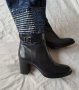Нови ботуши естествена кожа тъмно сини 38 размер, снимка 4