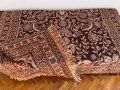Домашно тъкан двулицев жакардов килим 1,35 /2,50 м, като нов, снимка 6