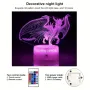 Холограмна 3D LED лампа Летящ Дракон-дистанционно управление 16 цвята+други режими на управление, снимка 5