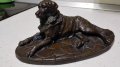 Уникална авторска бронзова пластика на куче ръчна изработка, снимка 1 - Антикварни и старинни предмети - 27317371