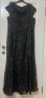 Дълга черна официална рокля с пера и паети размер , снимка 2