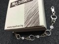 Сребърна гривна с бял циркон от "My Silver", снимка 1 - Гривни - 36703242