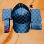 Колан шапка и 2 портфейла уникален комплект Louis Vuitton код77