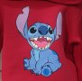 Нов детски суичър с дигитален печат Стич (Stitch) в червен цвят, снимка 2