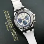 Audemars Piguet Royal Oak Offshore Chronograph 37mm White-Blue Diamond Дамски Различни Варианти, снимка 5