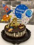 Космонавт Ракета планета Happy Birthday сет топери клечки декор за торта украса парти Рожден Ден, снимка 2