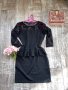 Страхотна нова черна еластична рокля с пеплум на талията , снимка 11