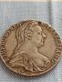 Сребърна монета 1 талер 1780г. Ранен Рестрайк Мария Терезия 13799, снимка 4